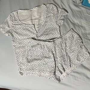 brandy melville purple floral set